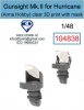 Omask 104838 Gunsight Mk.II for Hurricane clear 3D print (for Arma Hobby) 1/48